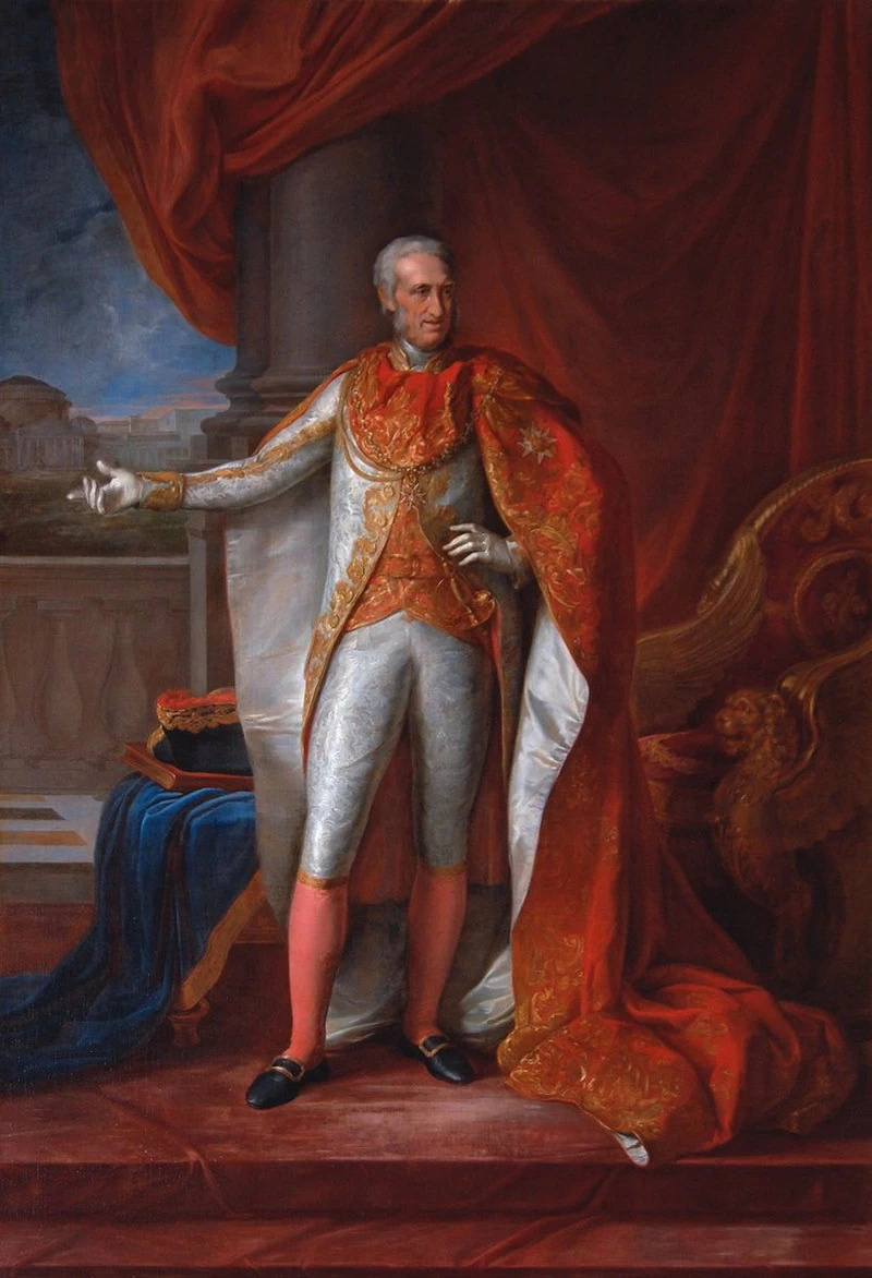 Ritratto di Ferdinando I delle Due Sicilie in costume di Cavaliere dell'Ordine di San Gennaro - Palazzo Reale, Napoli